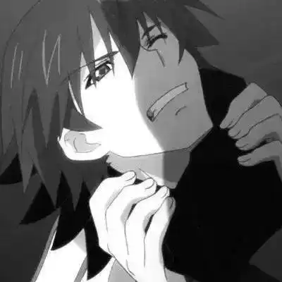 黑色侧脸头像男动漫系女