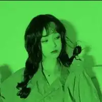 qq头像绿色系女生全绿