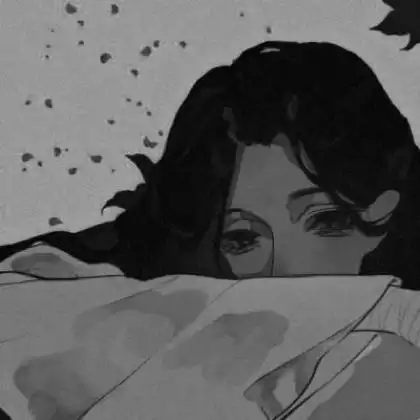 好看黑色系头像动漫头像女伤感