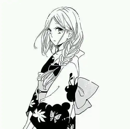 求黑白女生头像