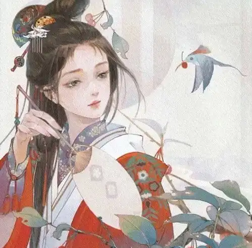 翠衣薄纱如花艳,柳眉凤眼俏佳人古风动漫美女头像图集腾讯新闻