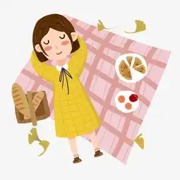 秋季秋天小女孩野外休闲插画图片素材其他格式下载动漫人物大全