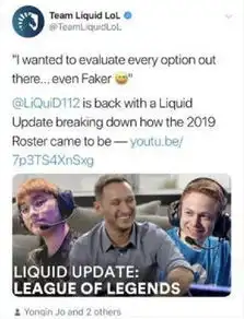 欧美土豪战队开高价签faker,李哥就没瞧上眼,眼里只有冠军