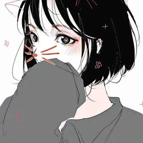 猫系女孩的头像真人动漫