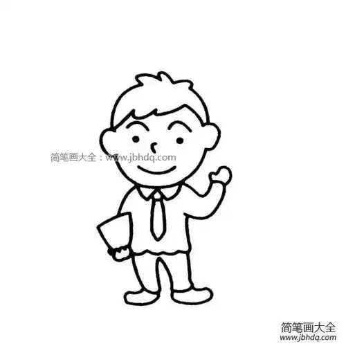 一组男老师简笔画图片