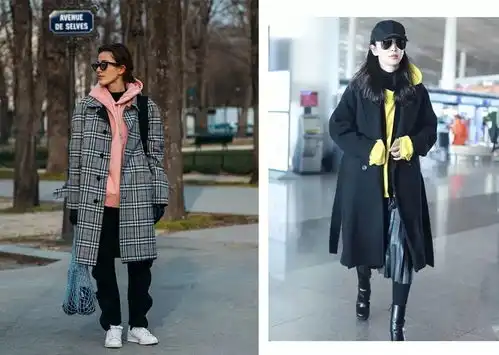 卫衣配大衣,真的美炸