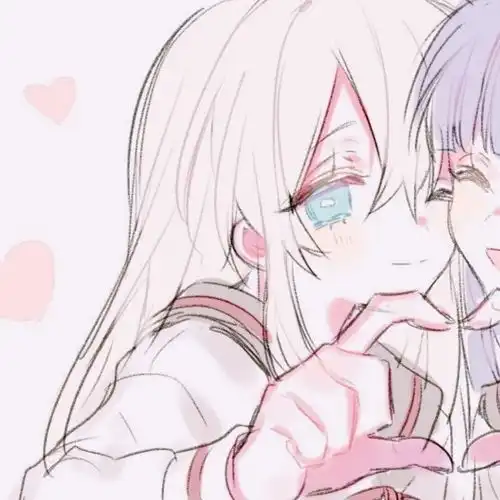 治愈系闺蜜照片动漫头像