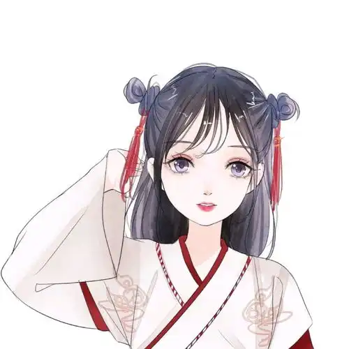 画q版萌系小女孩古风头