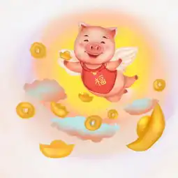 手捧金元宝猪新年猪年卡通猪新年猪图片素材其他格式下载动漫人物大全