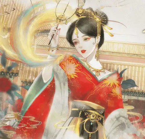 绝美女头像古风系列红衣