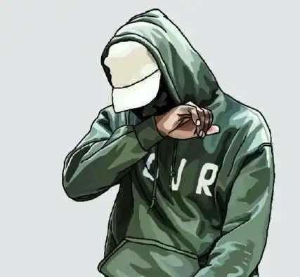 绿色系列独处遮脸女生头像抖音绿色