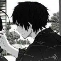 黑色系列头像伤感动漫头