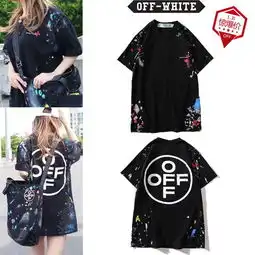 欧美两件套长款粉红色手绘t恤