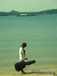 安静动漫看海头像图片