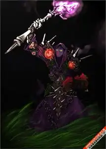 魔兽世界人类男术士的图