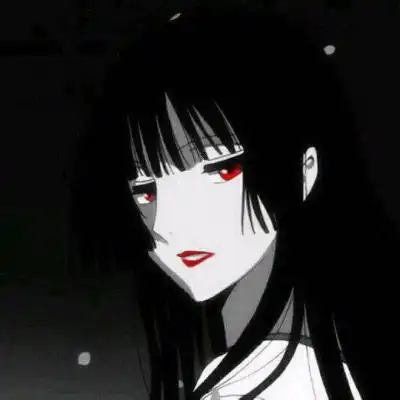 黑暗系动漫头像女冷酷二次元头像女生暗黑系图片