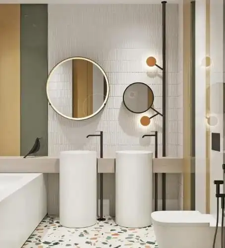 头像粉色系卫生间