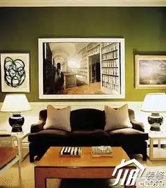 简约风格公寓绿色经济型80平米沙发效果图