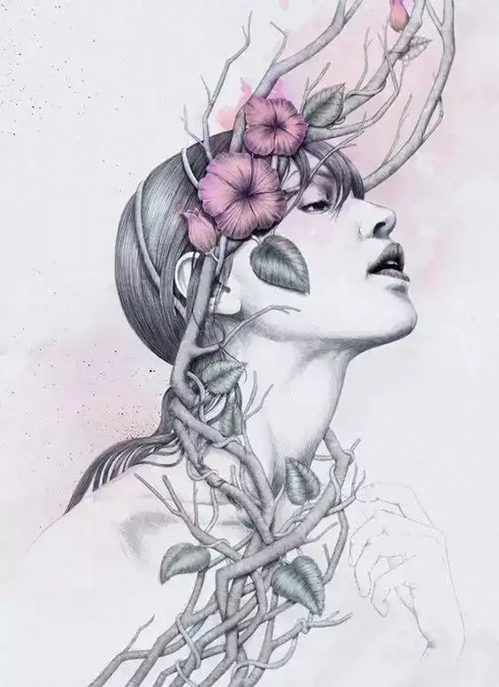 最会画女人肖像的插画师,他笔下的女人好美