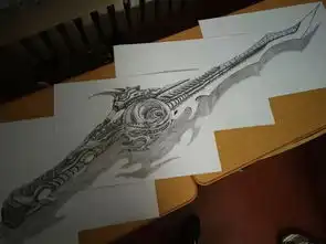 黑暗系科幻原创设计机械刀