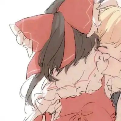 一对两张的超级可爱的动漫闺头