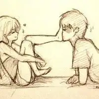 有什么好看的情侣素描图片