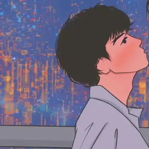 头像ins高级质感动漫黑