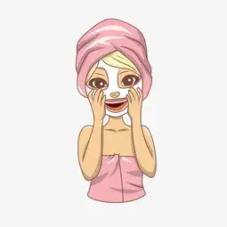 手绘化妆的女人插画图片素材其他格式下载动漫人物大全