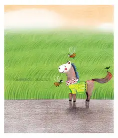 插画手绘素材彩铅卡通水粉蜡笔