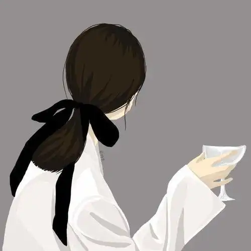 手绘文艺风女生头像,唯美治愈系