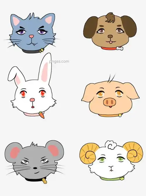 小动物猫狗兔子猪老鼠羊可爱免抠卡通元素图片大小1024x1369px图片尺寸371.13kb来自png搜索网pngss.com免费免扣png素材下载狗卡通可爱老鼠猫免抠兔子小动物羊元素猪装饰图案