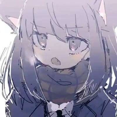 蓝色系手绘风动漫女头精选