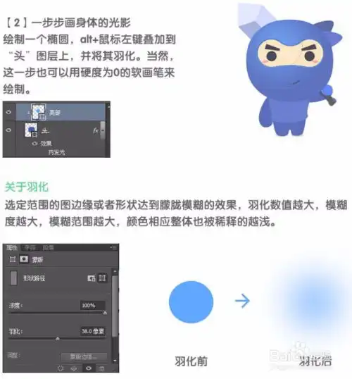使用photoshop绘制萌萌达的动漫插画