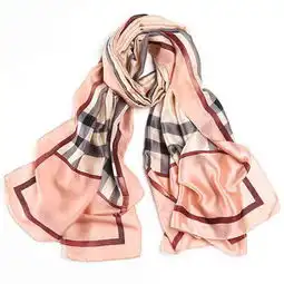 金丝莉jyss丝情画意系列丝巾18090cm淡粉色