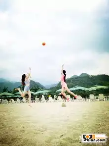 性感唐家河阳光沙滩比基尼