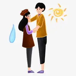 卡通手绘动漫情侣男孩和女孩图片素材其他格式下载动漫人物大全