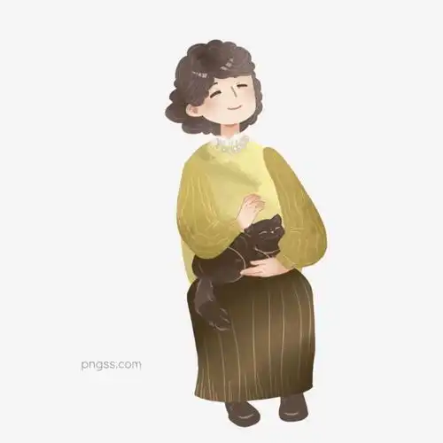 慈祥可爱抱着猫咪的女人手绘设计图片大小2000x2000px图片尺寸1.51mb来自png搜索网pngss.com免费免扣png素材下载慈祥卡通老母亲老人和猫妈妈猫咪母亲节女人人物
