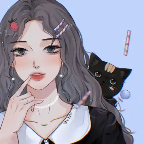 动漫女头可爱手绘头像