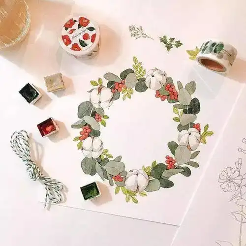 插画师yirangkim笔下的小清新植物手绘,让你的心情得到治愈