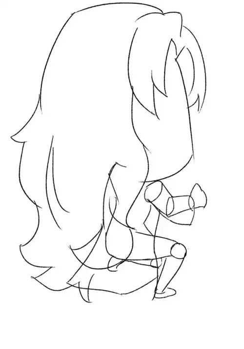 漫画绘制线稿图1萌萌小女孩篇