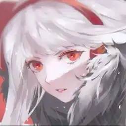 红色系列女生头像动漫古