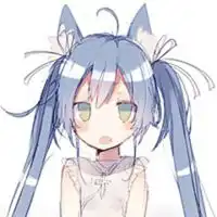 猫耳白发动漫头像女