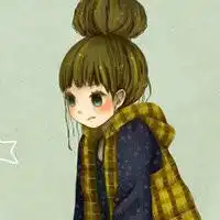 有没有戴围巾或眼镜的卡通女生头像