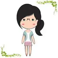 纯色简单卡通女生头像萌萌哒微信头像图片大全