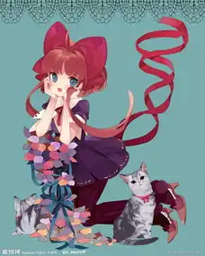 动漫美少女图片,头发颜色要银色或红色,只要好看就行