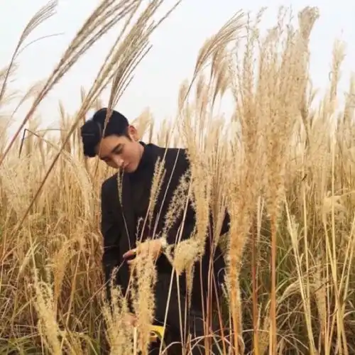 绿色系情侣头像图片一男