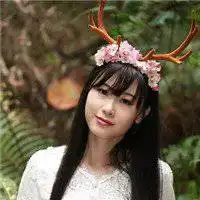 鹿角的二元次女生头像微信头像图片大全
