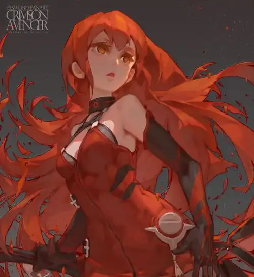 厚涂风格的二次元少女插画,把高级灰运用得炉火纯青