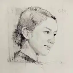 艺术鉴赏好的素描头像,本就是艺术品