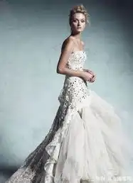 2013魔幻雅致修身新娘婚纱